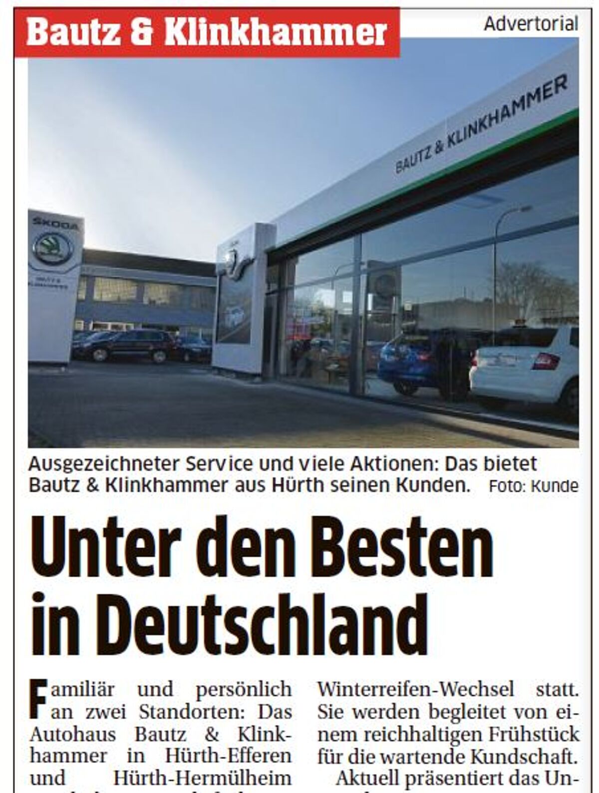 Ausgezeichneter Service und viele Aktionen