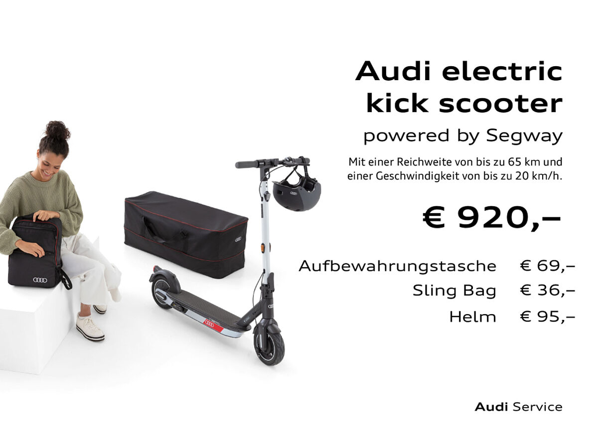 Audi electric kick scooter powered by Segway error_file_does_not_exist